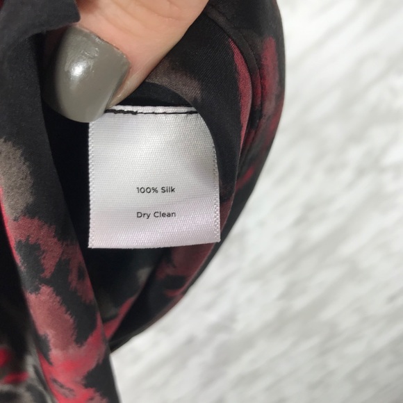 Talbots 100% Silk Rose Sleeveless Blouse Size 8 - Picture 4 of 6